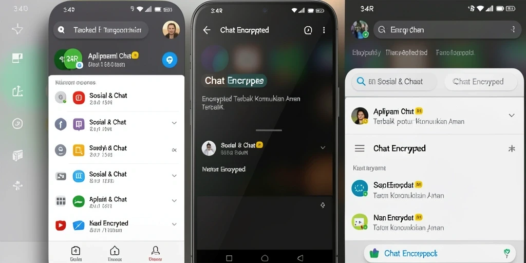 Antarmuka 34R yang ramah pengguna dan aman untuk chatting.
