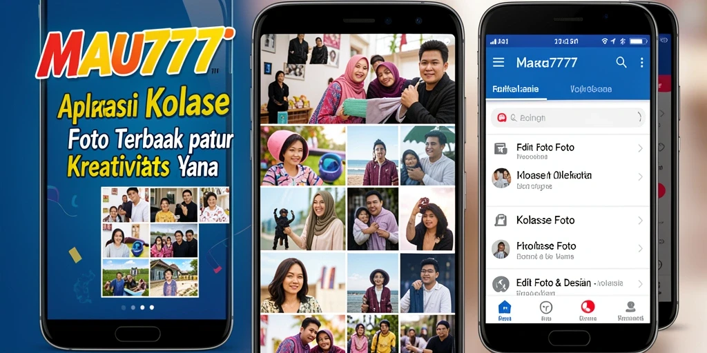 Antarmuka MAU777 menampilkan beragam kolase foto yang menarik dan mudah digunakan.