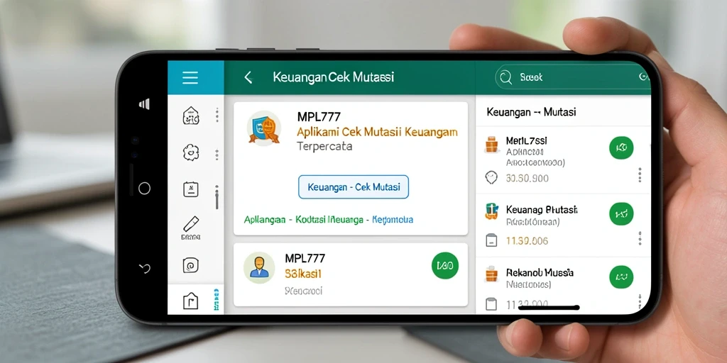 Antarmuka MPL777 menampilkan fitur Cek Mutasi yang menarik dan informatif.