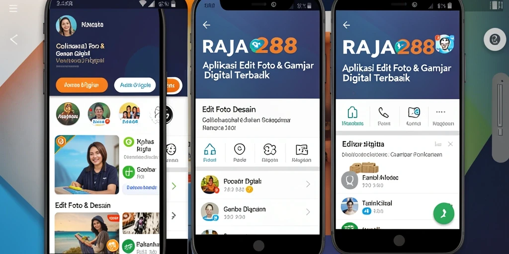 Tampilan antarmuka aplikasi RAJA288 untuk Gambar Digital.