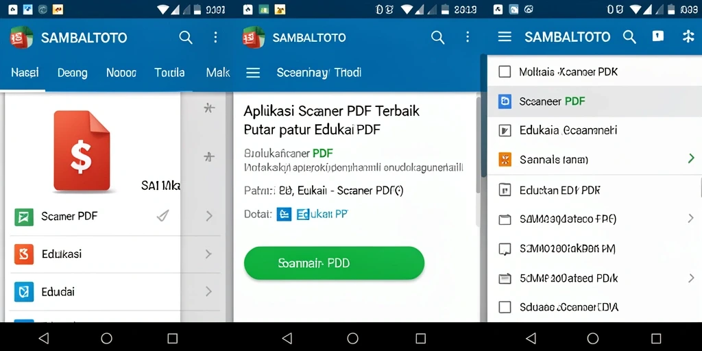Antarmuka SAMBALTOTO yang ramah pengguna saat melakukan scanning PDF.