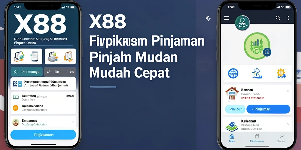 Tampilan antarmuka aplikasi X88 yang sederhana dan fungsional.